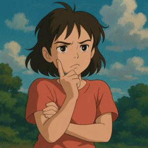 問題を考えている女性