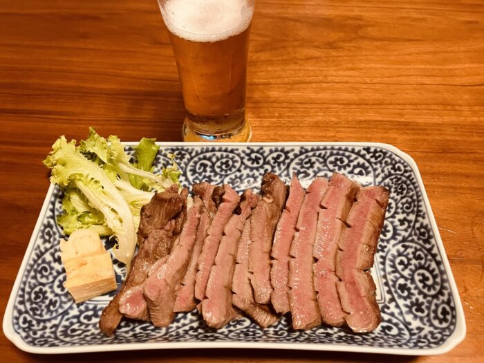 コストコ牛タンをおつまみに