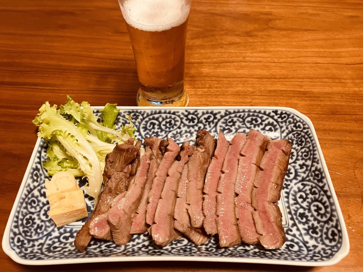 コストコ牛タンをおつまみに