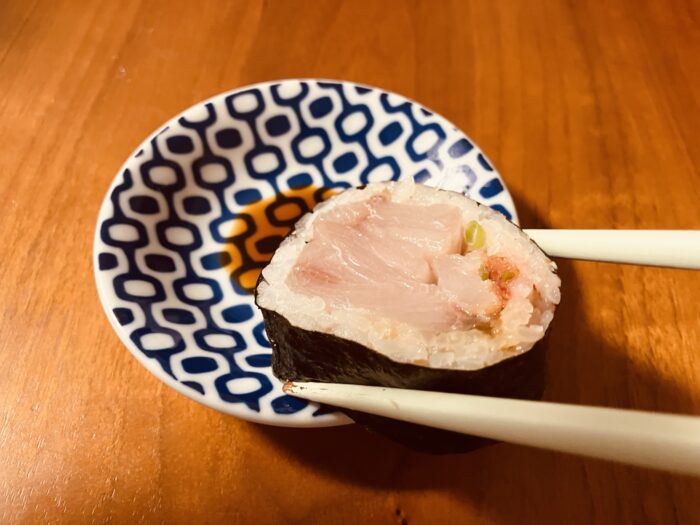 しょうゆにつけて食べると絶品