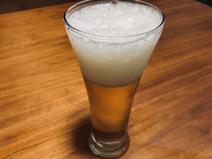 グラスに注いだ時の泡立ち