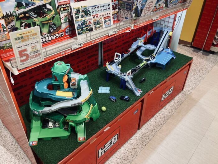トミカの体験コーナー