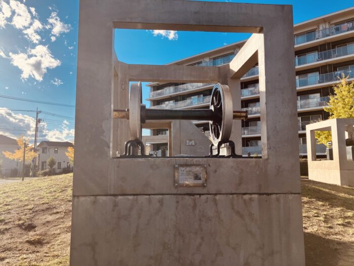 車輪のオブジェ