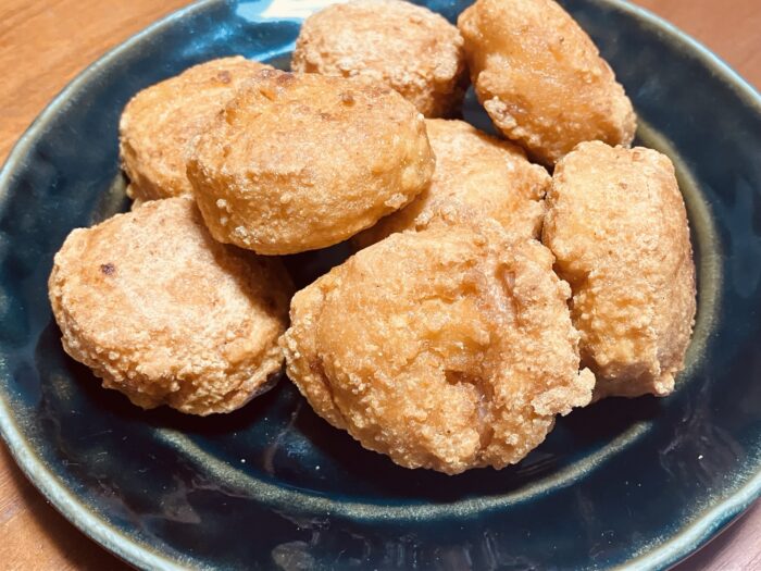 油で調理後の『幻のナゲット』